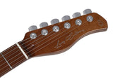 Sire Guitars T7FM/TBK electrische gitaar, T-style, elzen body, gevlamde esdoorn top, transparant zwart