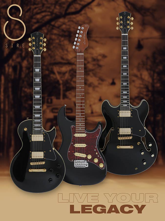 Sire Guitars L7/BK electrische gitaar, L-style, mahonie, zwart