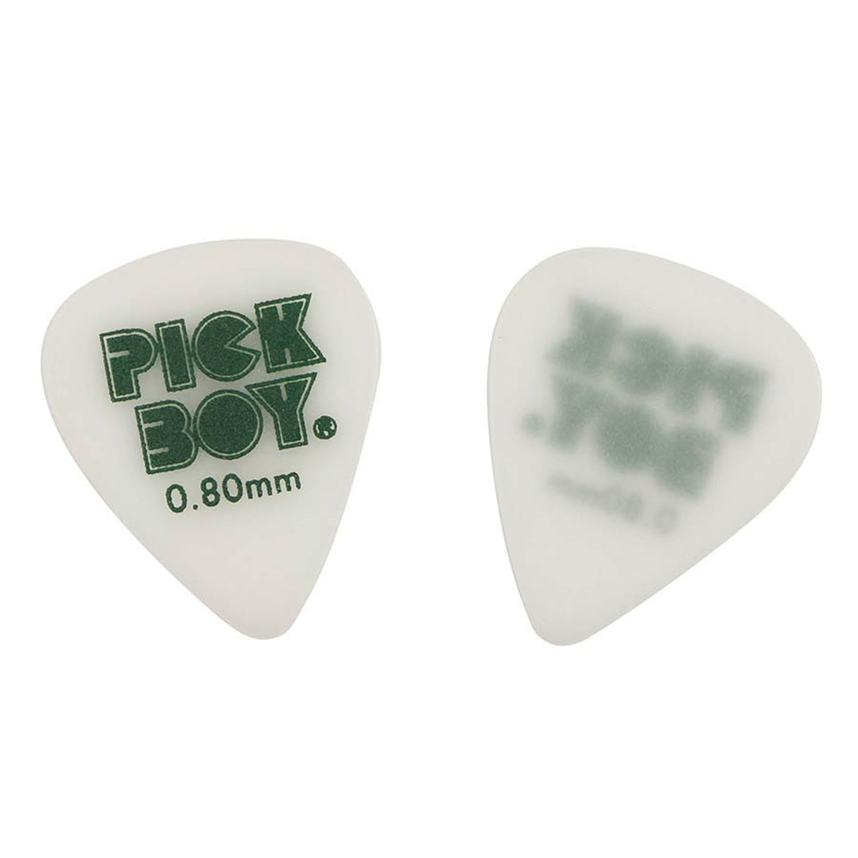 Pickboy GPSGWR-080 PolyAcetal picks met klassiek '70s Pickboy logo, 50-pack, 0.80 mm