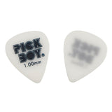 Pickboy GPSGWR-100 PolyAcetal picks met klassiek '70s Pickboy logo, 50-pack, 1.00 mm