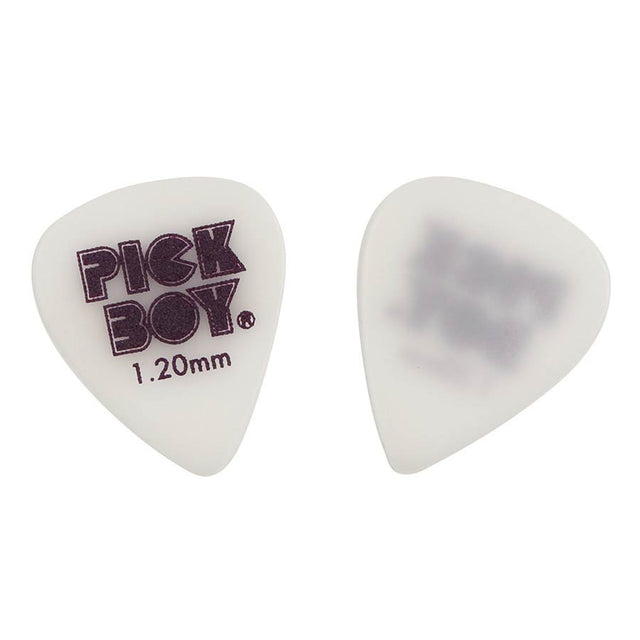 Pickboy GPSGWR-120 PolyAcetal picks met klassiek '70s Pickboy logo, 50-pack, 1.20 mm