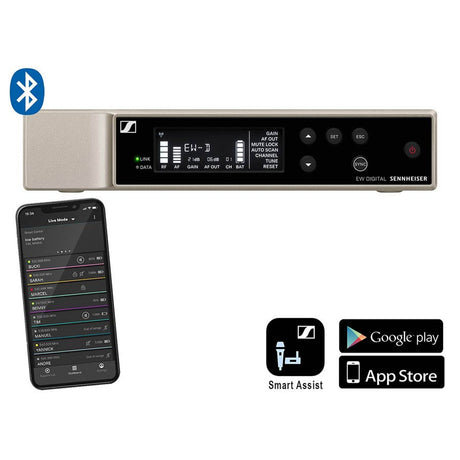 Sennheiser EW-Digital draadloze ontvanger met GA4 rackmontageset