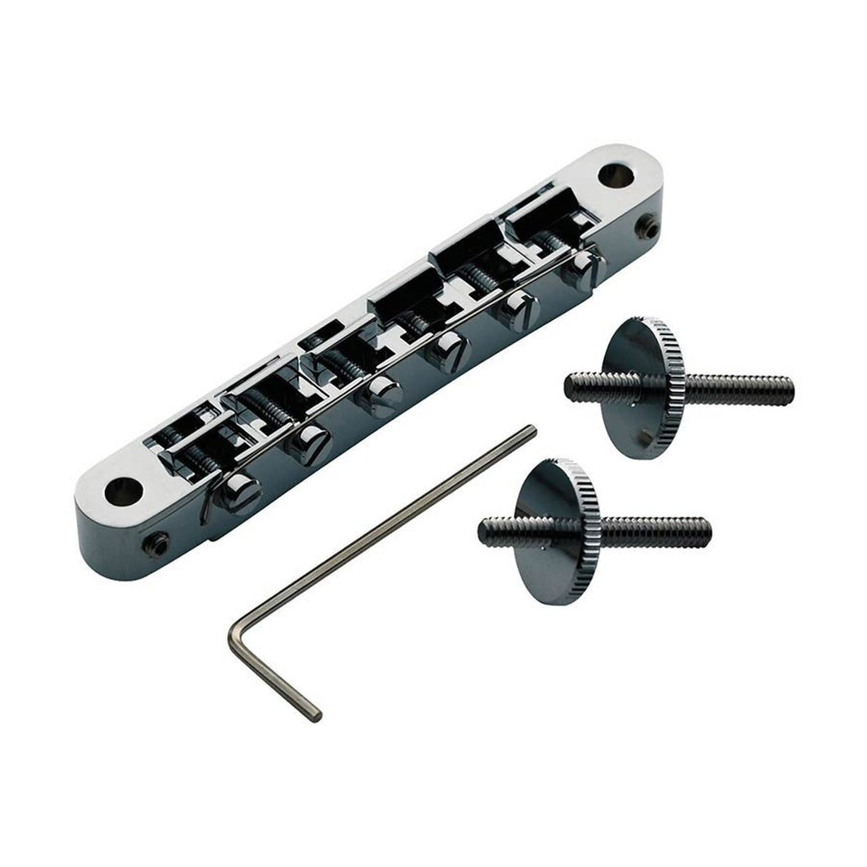 TonePros AVR2-CH AVR2 tune-o-matic bridge, for USA guitars, chrome