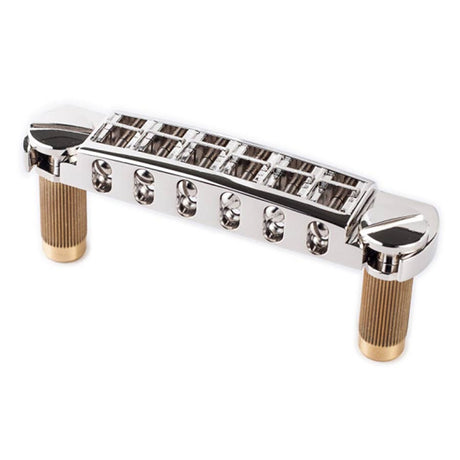 TonePros AVT2M-N AVT2M wraparound bridge, metric/for import guitars, nickel