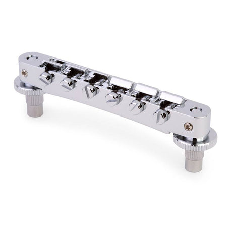 TonePros NVR2-CH NVR2 tune-o-matic bridge, for USA guitars, chrome