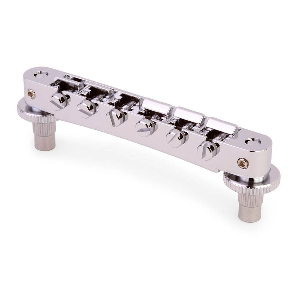 TonePros NVR2-N NVR2 tune-o-matic bridge, for USA guitars, nickel