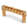 TonePros ALTOM-G aluminum tune-o-matic bridge, metric/for import guitars, bell brass saddles, gold