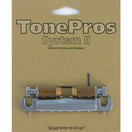 TonePros VTNA-CH VTNA wraparound bridge, for USA guitars, chrome