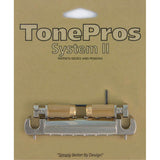 TonePros VTNA-N VTNA wraparound bridge, for USA guitars, nickel