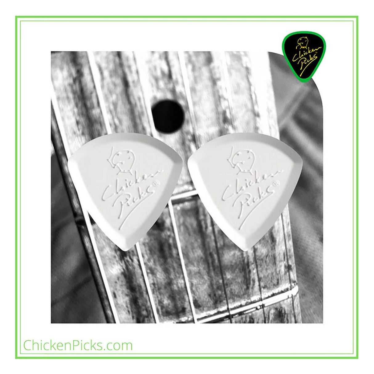 ChickenPicks 2-BA-25 Badazz III 2.5mm gitaarpick 2-pack