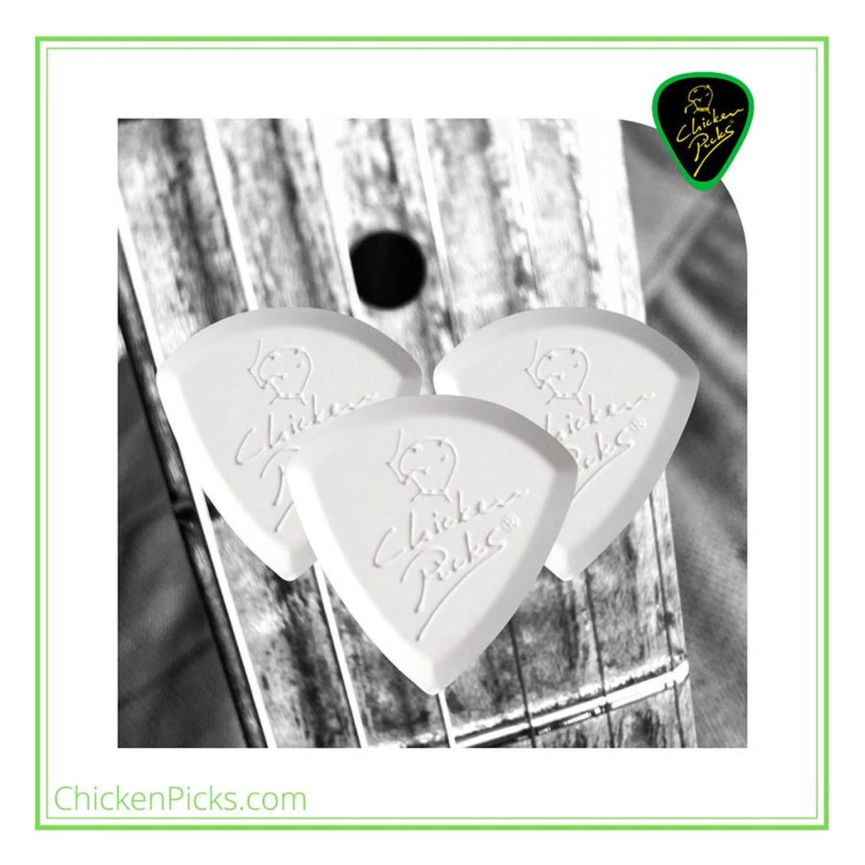 ChickenPicks 3-BA-32 Badazz III 3.2mm gitaarpick 3-pack