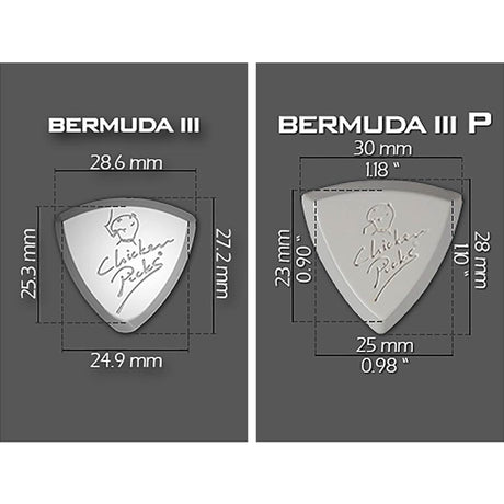 ChickenPicks 4-TO-BE proefset Bermuda III 4 gitaarpicks