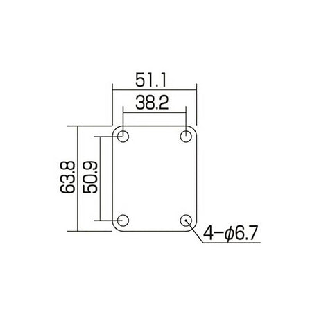 Allparts AP0600007 Gotoh neck plate, aged chrome