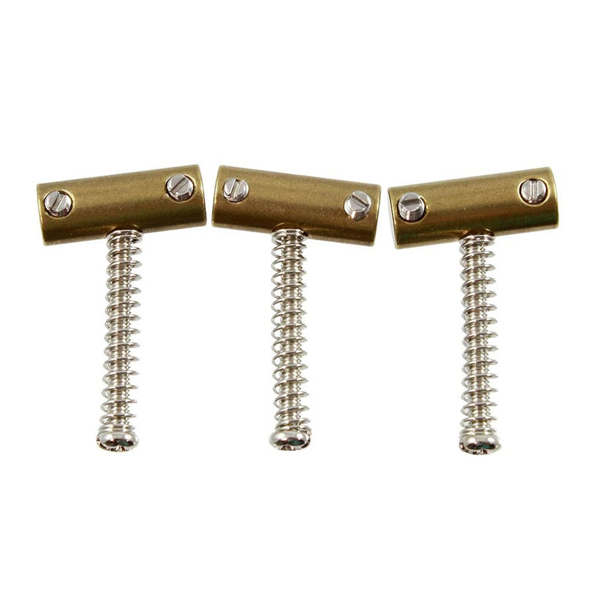 Allparts BP2328008 tilted brass saddles, 3pcs