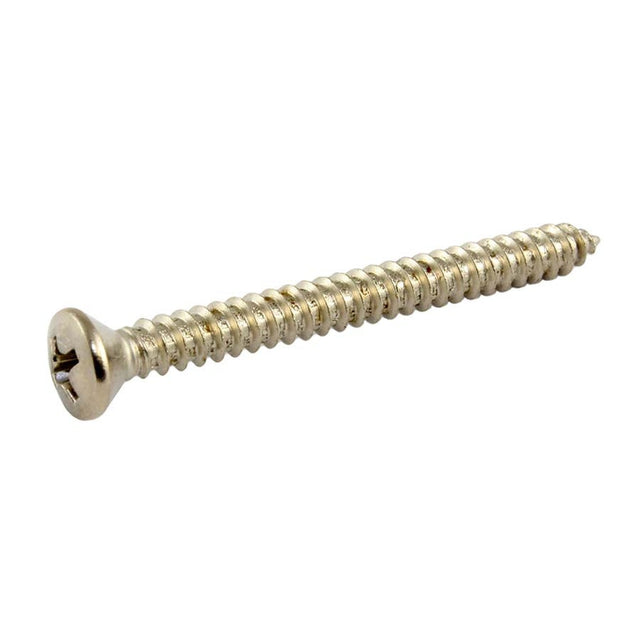 Allparts GS0005B01 bulk pack of neck plate screws, nickel, 50pcs