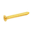 Allparts GS0008B02 bulk pack of humbucking ring screws, gold, 100pcs