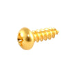 Allparts GS3206002 truss rod cover screws, gold, 8pcs