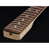 Allparts JGRO neck for Jaguar®, rosewood fretboard, 7,25" radius, 22 vintage frets, sanded/unfinished