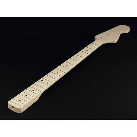 Allparts JMO neck for Jazz Bass®, maple fretboard, 10" radius, 20 frets, sanded/unfinished