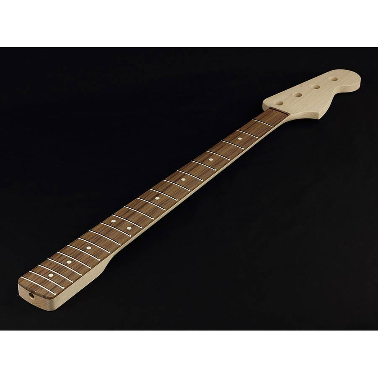 Allparts JRO neck for Jazz Bass®, rosewood fretboard, 10" radius, 20 frets, sanded/unfinished