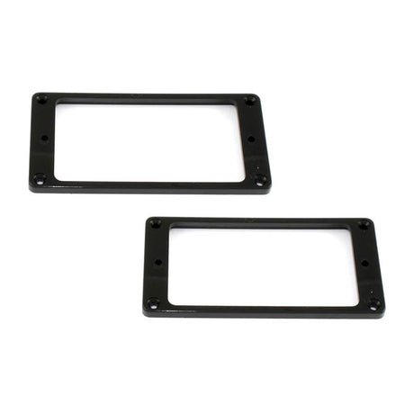 Allparts PC0741003 pickup rings, flat profile, humbucking, black, 2pcs