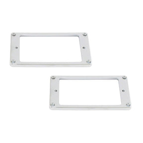 Allparts PC0741010 pickup rings, flat profile, humbucking, chrome, 2pcs