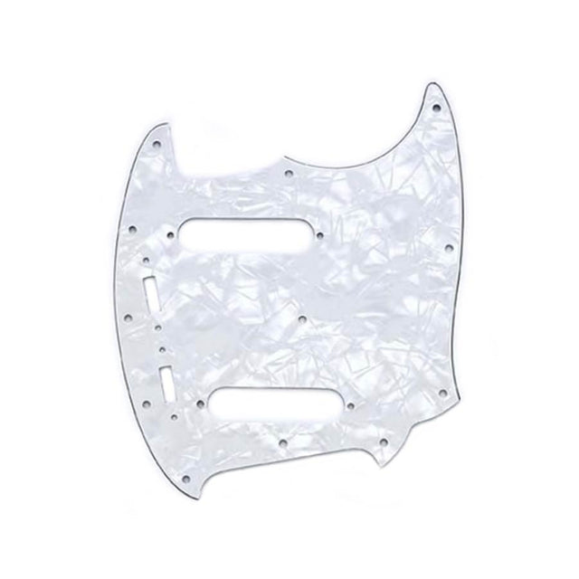 Allparts PG0581055 pickguard for Mustang®, white pearloid