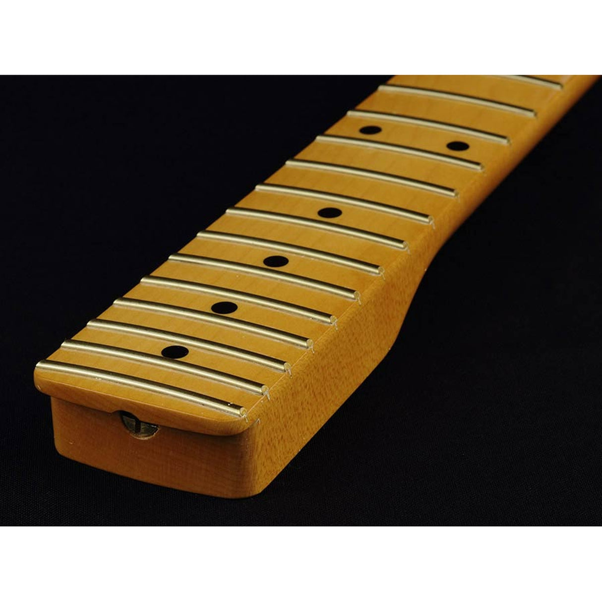 Allparts SMF neck for Stratocaster®, maple fretboard, 12" radius, 22 jumbo frets, vintage tinted finish