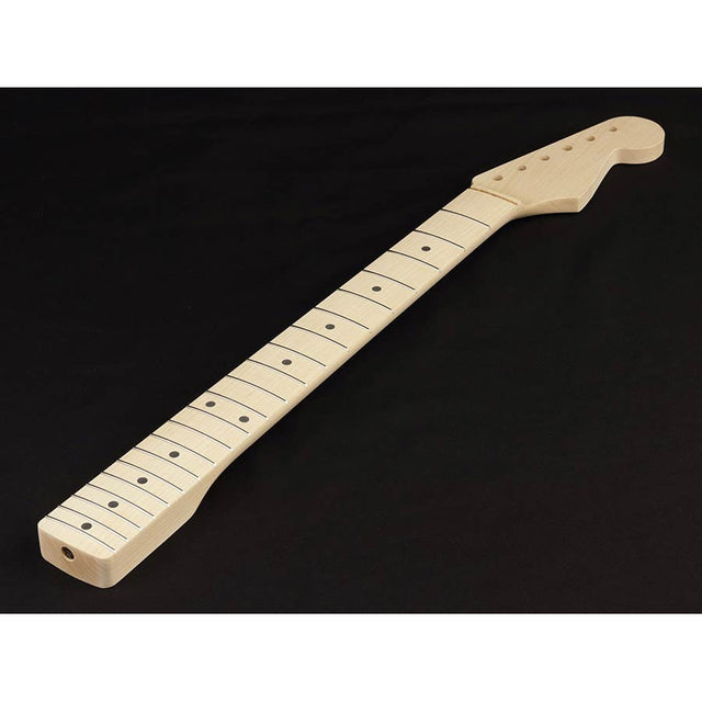 Allparts SMO21 neck for Stratocaster®, maple fretboard, 7,25" radius, 21 vintage frets, sanded/unfinished