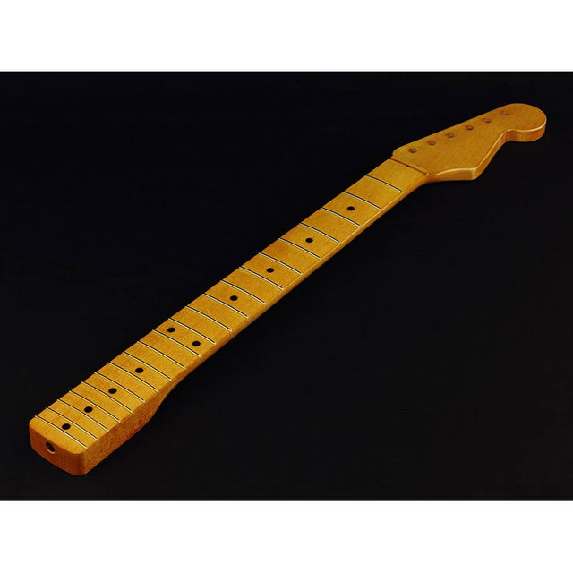 Allparts SMVFC neck for Stratocaster®, maple fretboard, 10", 21 tall frets, vintage aged polyurethane finish