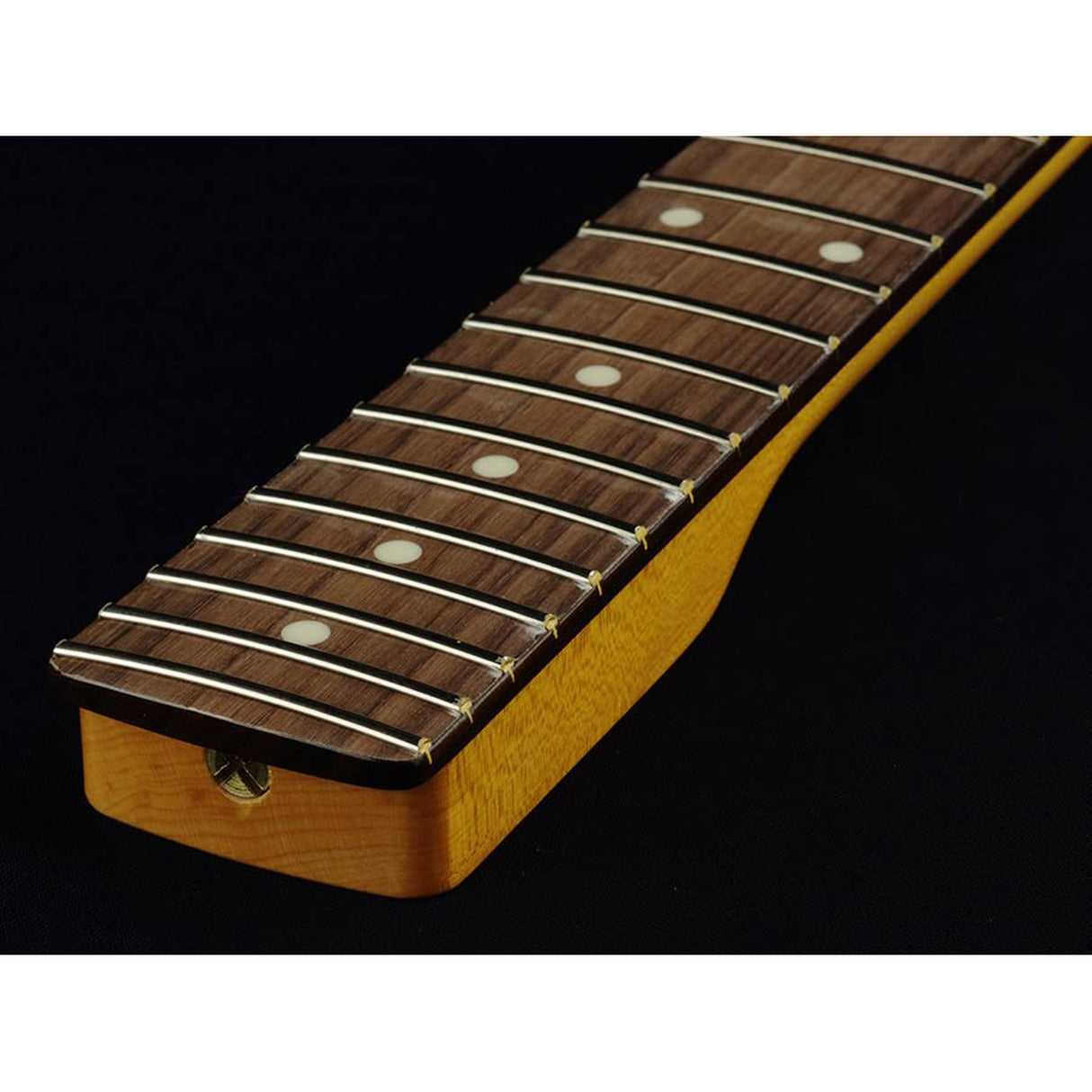 Allparts SRF neck for Stratocaster®, rosewood fretboard, 12" radius, 22 jumbo frets, vintage tinted finish