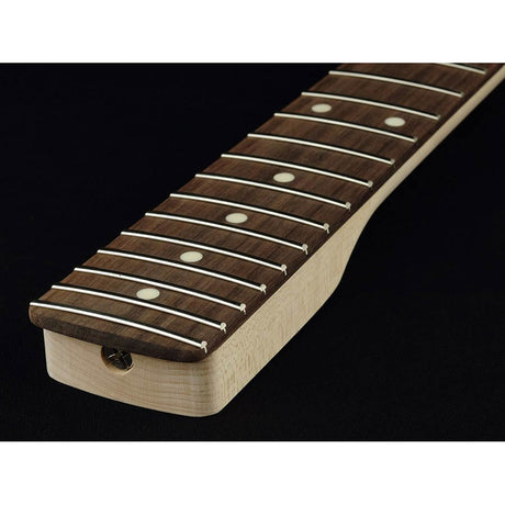 Allparts SRO neck for Stratocaster®, rosewood fretboard, 12" radius, 22 jumbo frets, sanded/unfinished