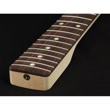 Allparts SRO62 neck for Stratocaster®, veneer rosewood fretboard, 7,25" radius, 21 tall frets, sanded/unfinished