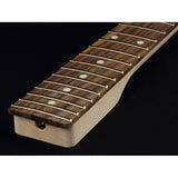 Allparts TRO22 neck for Telecaster®, rosewood fretboard, 12" radius, 22 jumbo frets, sanded/unfinished