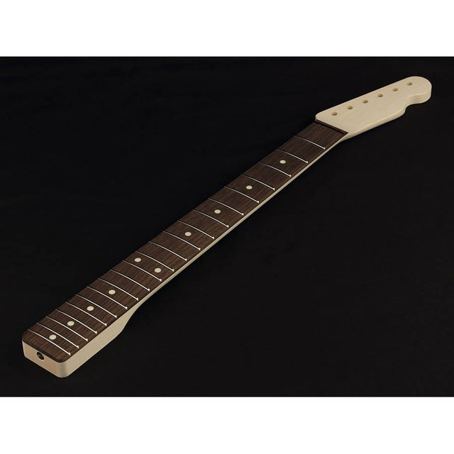 Allparts TROC neck for Telecaster®, rosewood fretboard, 10" radius, 21 tall frets, sanded/unfinished