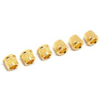 Hosco Japan BU-CBHG conversion bushings,10,2mm diameter, gold, hexagonal top, 6 pcs