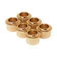 Hosco Japan BU-KG92 push-fit bushings, gold, round, 9.2mm diameter, 6 pcs