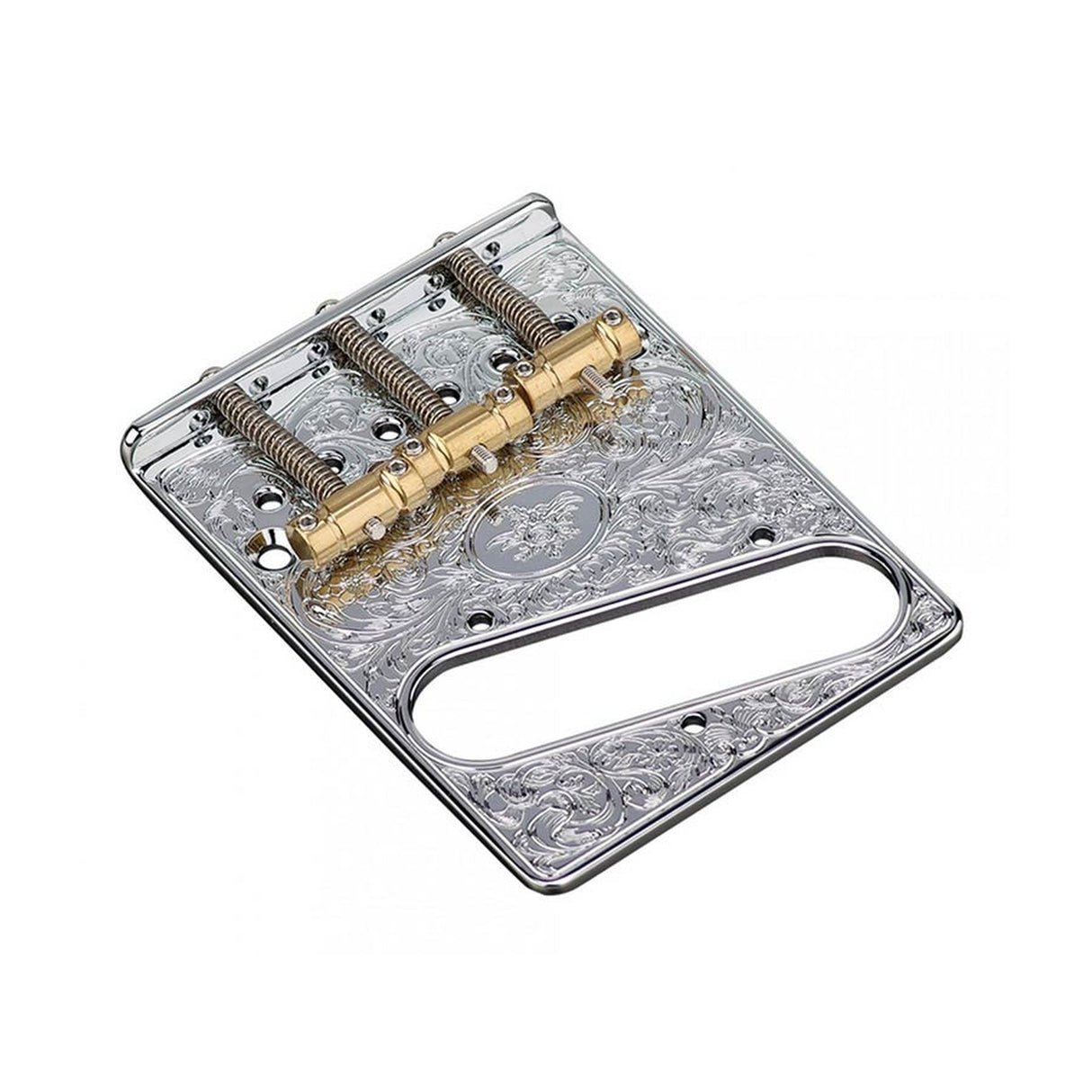 Gotoh GTC-ART03C bridge for e-guitar, Teaser, pitch 10.8mm, brass "In-tune" saddles, chrome