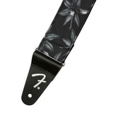 Fender 990719006 2" gitaarband, zwarte bloemen