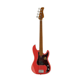 Sire P5 A4F/DRD Marcus Miller fretless basgitaar 4-snarig passief elzen dakota red