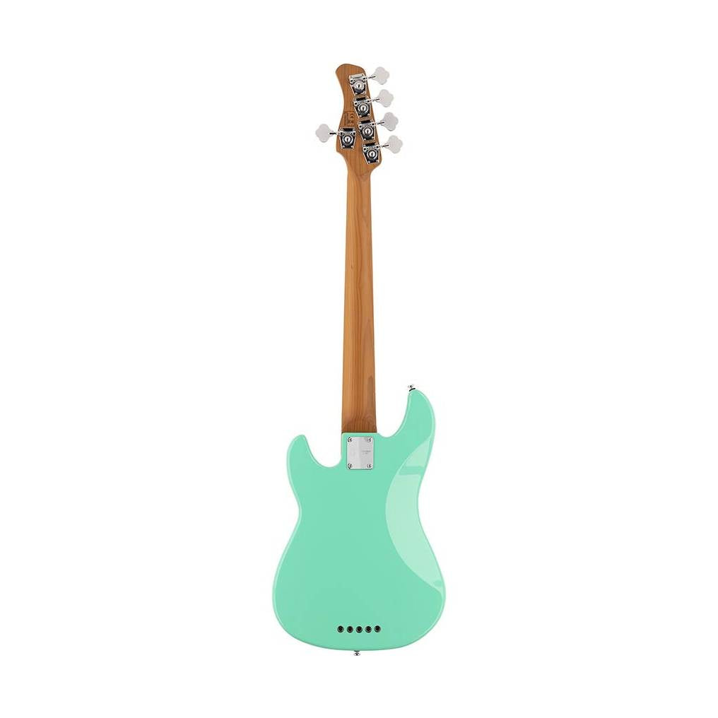 Sire P5 A5F/MLG Marcus Miller fretless basgitaar 5-snarig passief elzen mild green