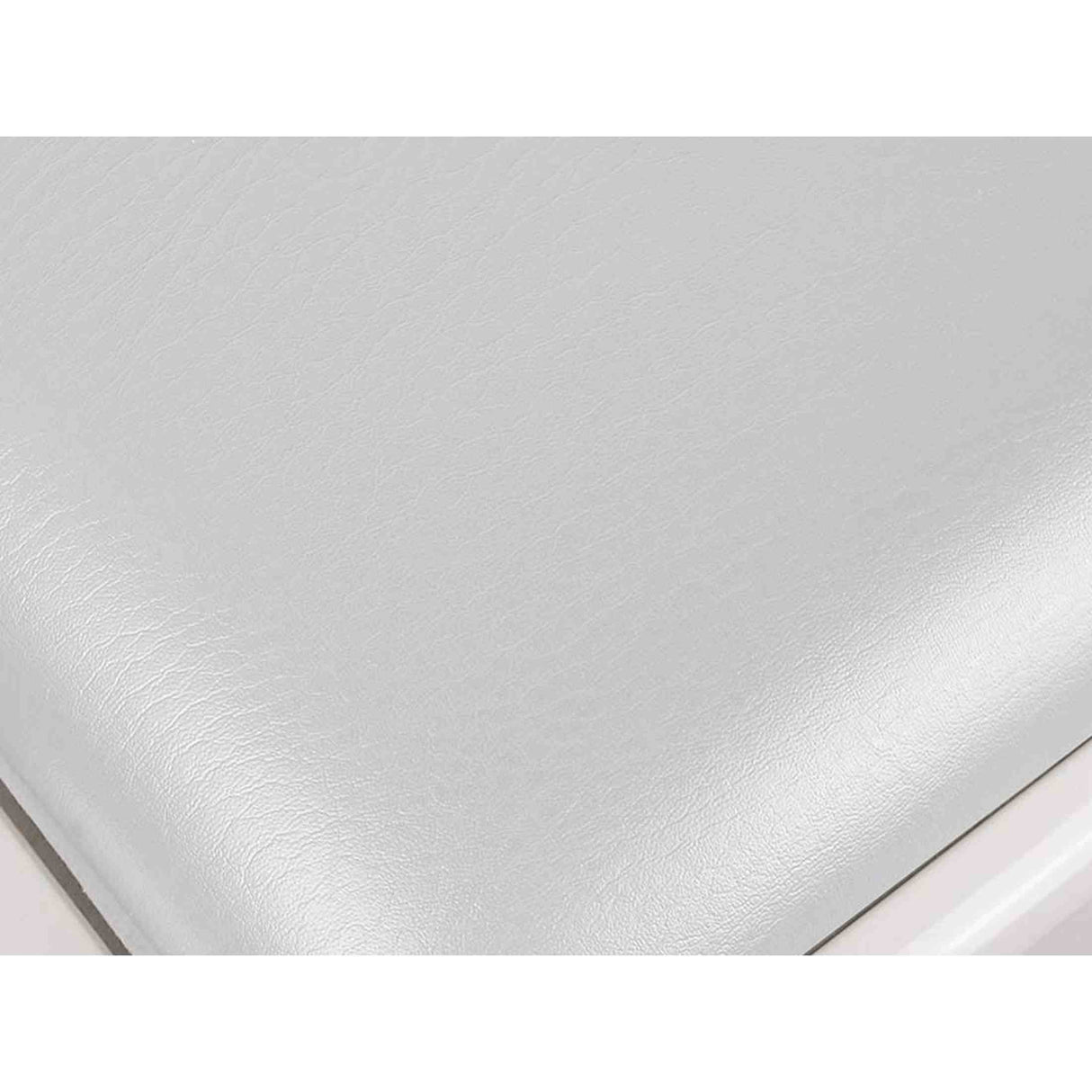 Boston PB1/3045 pianobank – verstelbare zitting, hoogglans wit met witte skai bekleding