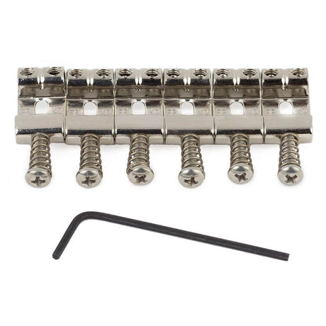 Highwood HG108-NI Contoured Vintage S-Style Brugzadels 10,8 mm – Nickel Set van 6