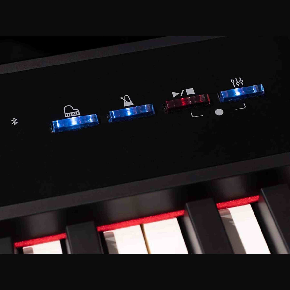 NUX NPK-10 digitale stage piano zwart met NPS1 standaard, 88 toetsen en kruk