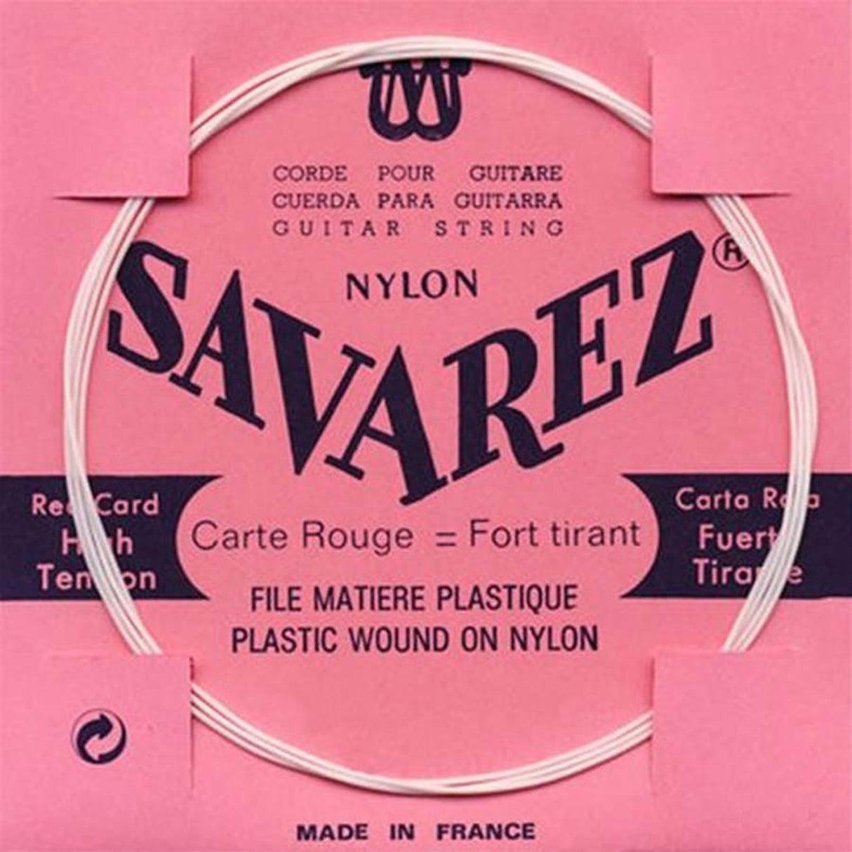 Savarez 528-R Red B-2 snaar, plastic wound