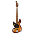 Sire Basses V5 A4L/TS Linkshandige elzenhouten 4-snarige passieve basgitaar tobacco sunburst