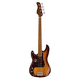 Sire Basses P5 A4L/TS Linkshandige elzenhouten 4-snarige passieve basgitaar tobacco sunburst