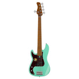 Sire Basses P5 A5L/MLG Linkshandige elzenhouten 5-snarige passieve basgitaar mild groen