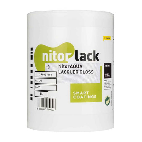 NitorLACK N270039104 Watergedragen Transparante Glosslak - 1000 ml Can