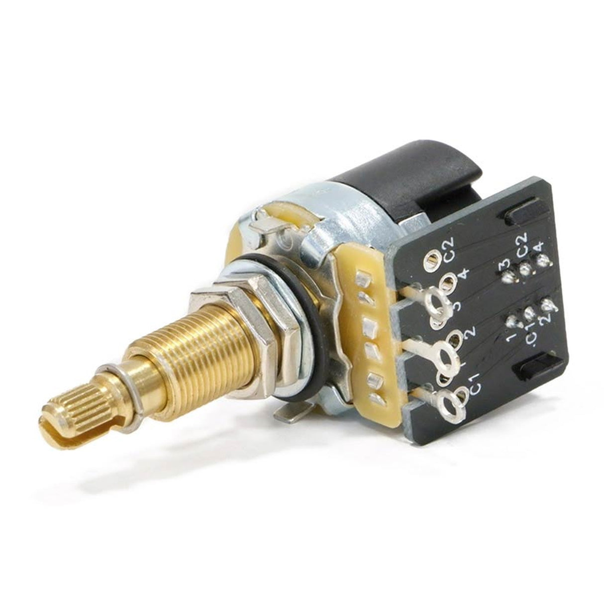 CTS USA CTS500DPDT DPDT push-pull potentiometer, long .750" bushing, 3/8" diam. for thick/carved top, 500K audio